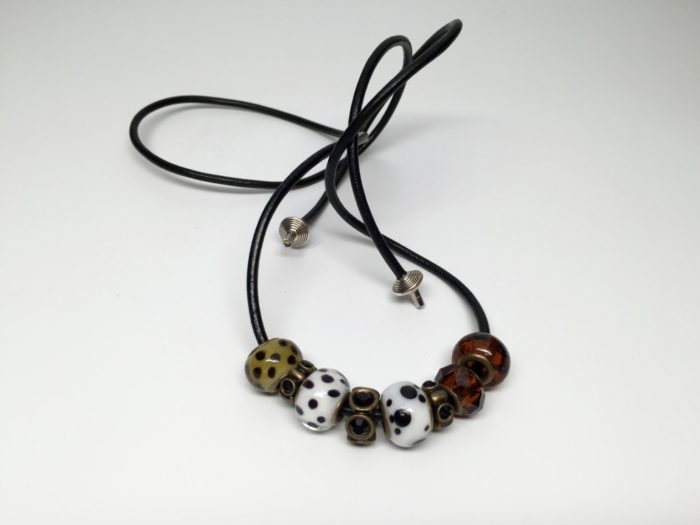 Leather Hair Tie Dalmatian - Image 2