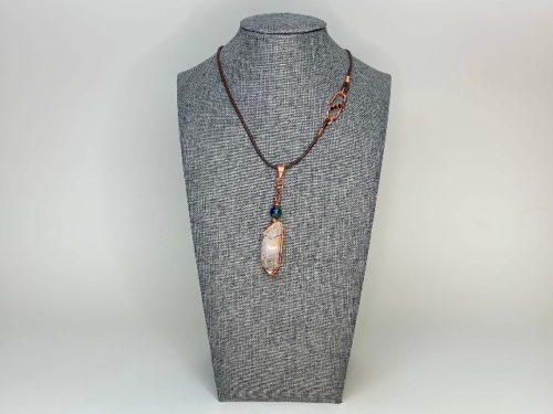 Quartz crystal necklace jewelry